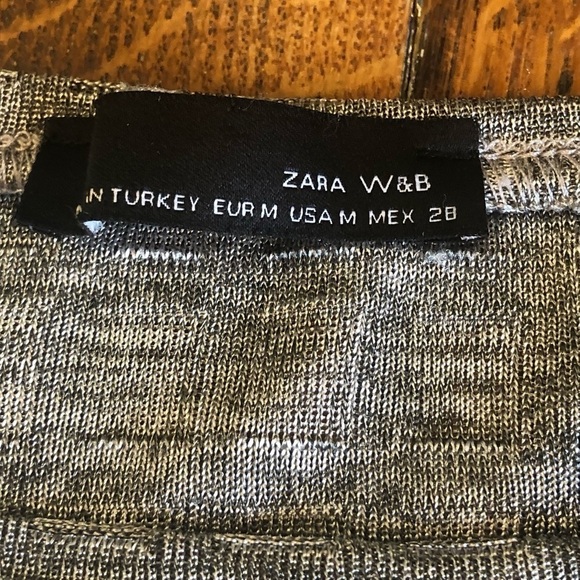 Zara silver metallic geometric tunic - Picture 3 of 6